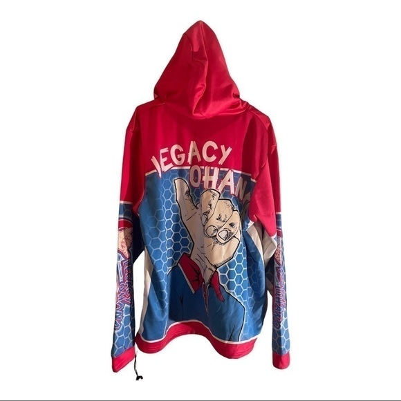 Punisher Sports Apparel Ohana Legacy pink and blue hoodie - Picture 3 of 9